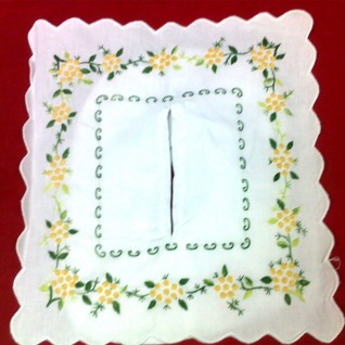 Embroidered Tissues Box Cover 01